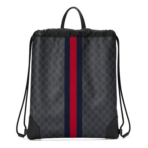 men's backpack gucci|Gucci drawstring backpack for men.